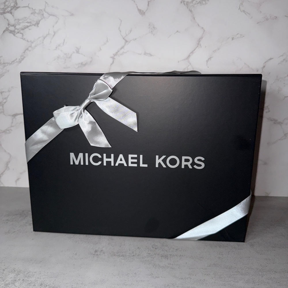 Michael Kors Black Gift Box with Silver Ribbon